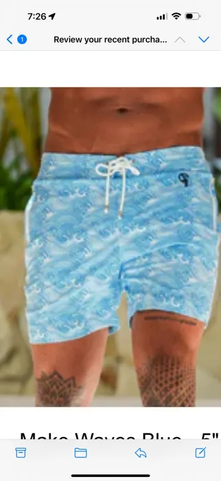 Customer photo from Fredi Y. review of Make Waves Blue - 5"