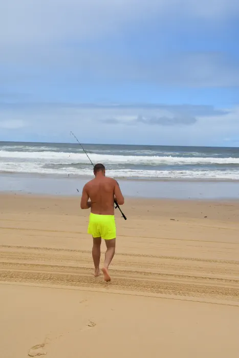 Customer photo from Mark W. review of Fluro Yellow Tucann Swim Shorts - 3"