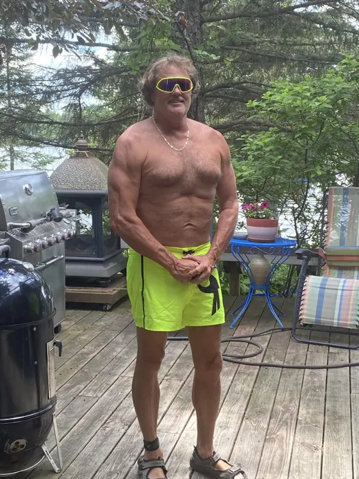 Customer photo from Joe review of Fluro Yellow Tucann Swim Shorts - 3"