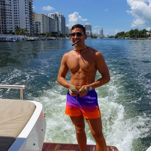 Customer photo from Jared W. review of Faded Crimson Swim Trunks - 3"