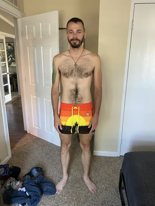 Customer photo from Jeremy E. review of Sunset Black Swim Short
