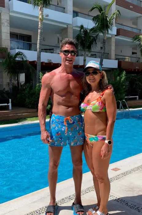 Customer photo from Paul C. review of Baby Shark Blue Swim Trunks