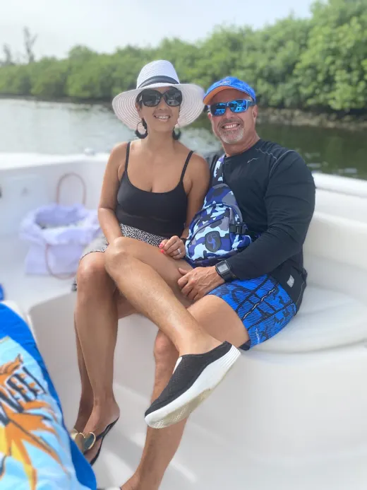 Customer photo from Diana R. review of Striped Blue Camo - 3"
