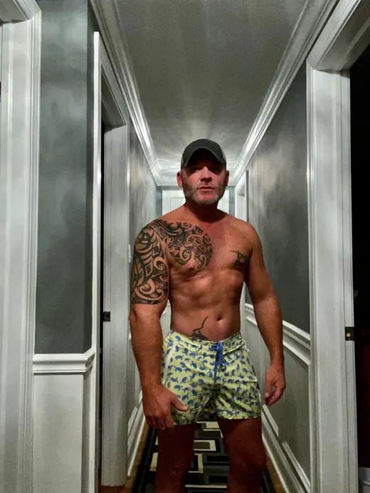 Customer photo from Craig C. review of Blue Turtles Yellow Swim Shorts - 3"