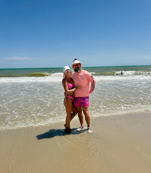 Customer photo from Shelley M. review of Modern Camo Bikini Bottom - Crimson