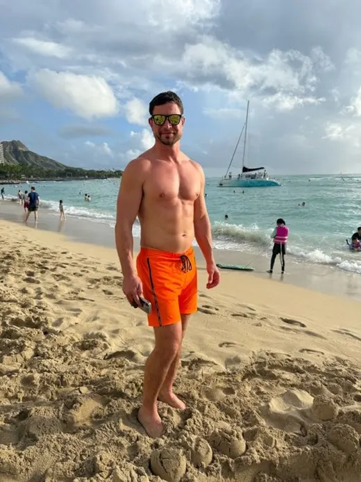 Customer photo from Brad G. wearing Fluro Orange V2 - 5"