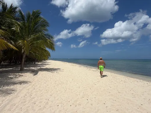 Customer photo from Jeffrey C. review of Splatter Swim Shorts Green - 7"